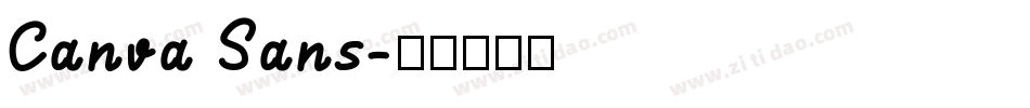 Canva Sans字体转换